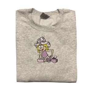 Lizzie McGuire Cowgirl Embroidered Gildan Crewneck